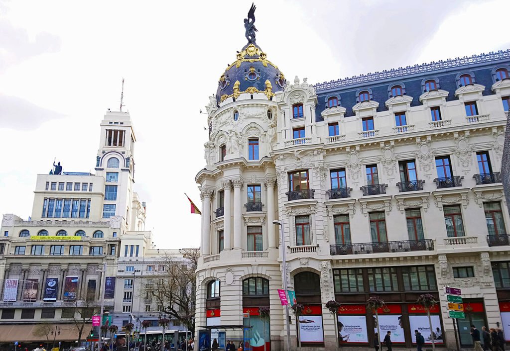 Gran via-palazzi Madrid-Madrid-Spagna-Spain