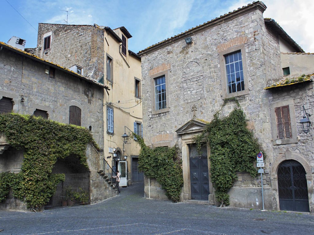 piazza Viterbo-quartiere medievale Viterbo- quartiere San Pellegrino- Viterbo- Tuscia Laziale-Lazio